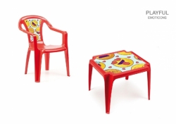 Zahradní plastový stolek SUSI v červené,   žluté, limet.