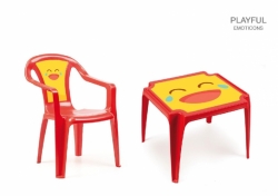 Zahradní plastový stolek SUSI v červené,   žluté, limet.