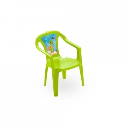 Zahradní plastová židlička BAMBINI "FANTASY" modrá, červená, limet