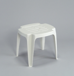 Zahradní plastová stolička CALIPSO bílá