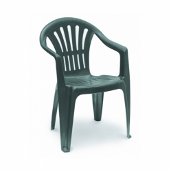 Zahradní plastová židle nízká KONA zelená