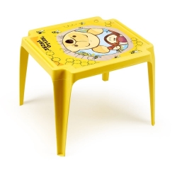 Zahradní plastový stolek Disney dětský žlutý Medvídek Pů
