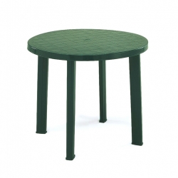 Zahradní plastový kulatý stůl TONDO  zelený
