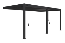 Bioklimatická pergola INTRO PLUS 6x3 m, hliník - do stěny